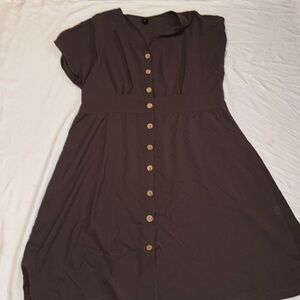 SHEIN curve dress dark grey